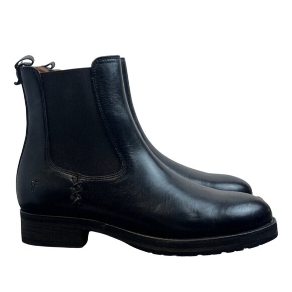 Frye Womens Melissa Double Sole Chelsea Boots Black Leather Size 8M SOLD OUT! - Picture 1 of 12